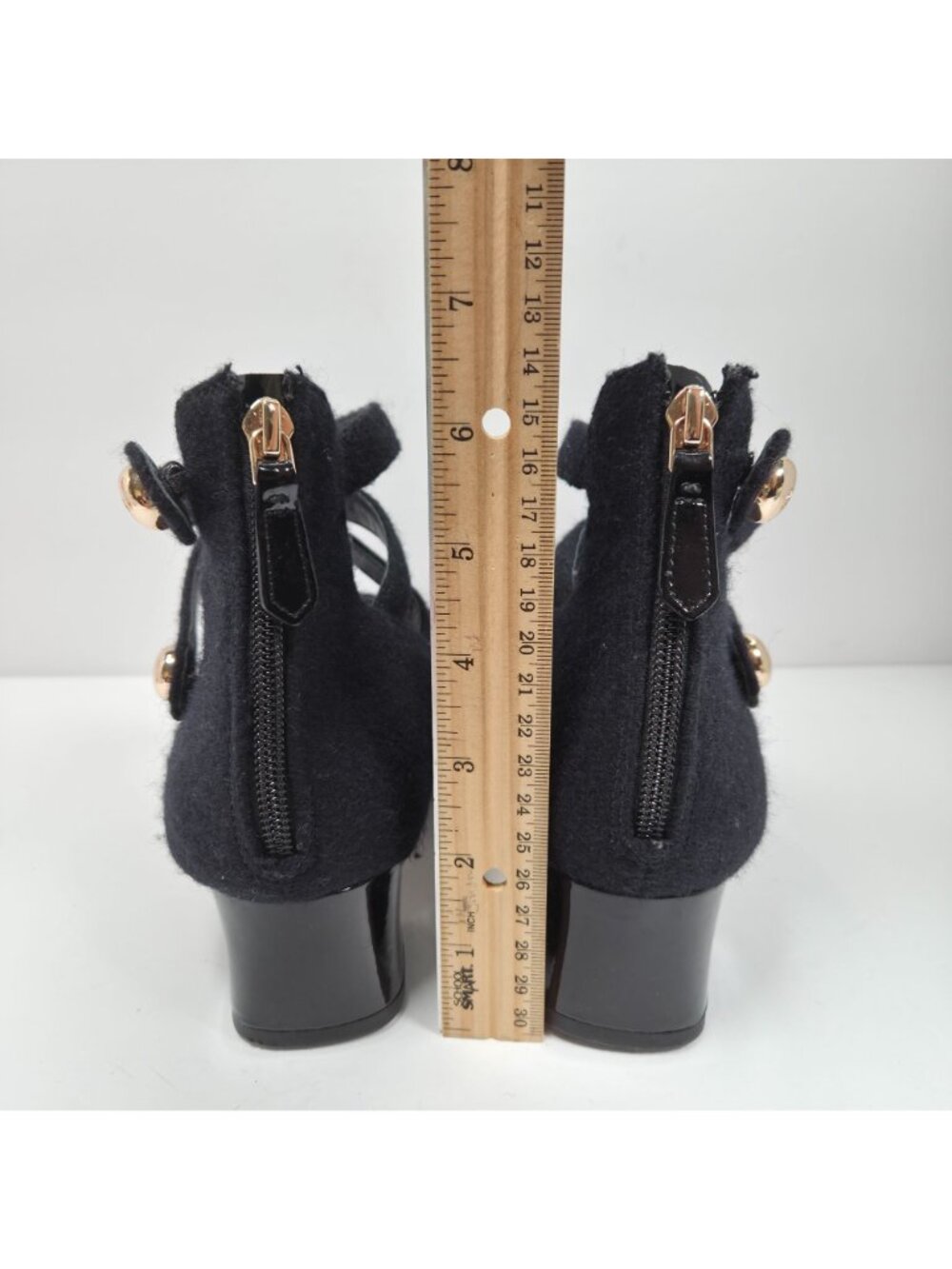Tory Burch Marisa Women's Black Suede Studded Strappy Heels US Size 10M - Picture 8 of 9